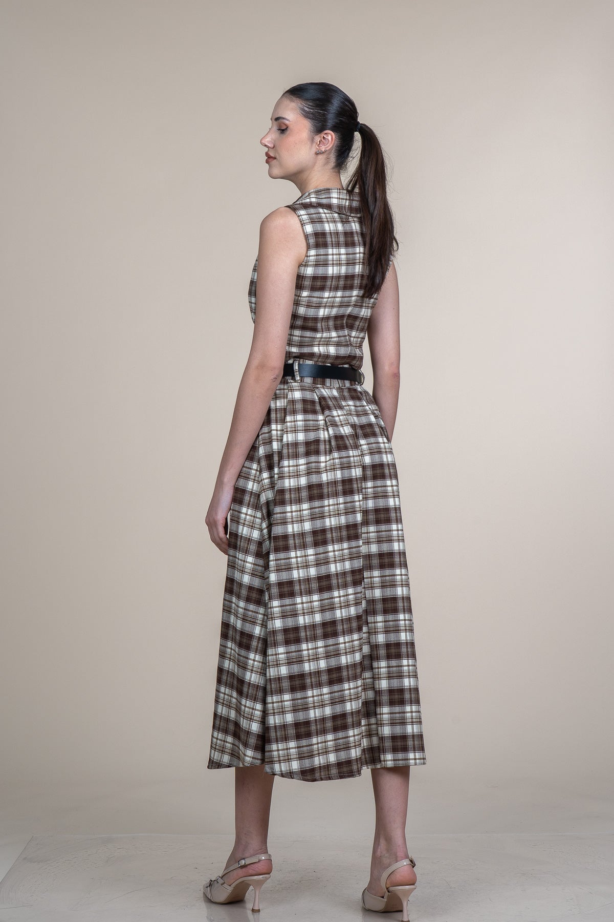 WYAT KAHVERENGİ YELEK ETEK İKİLİ TAKIM