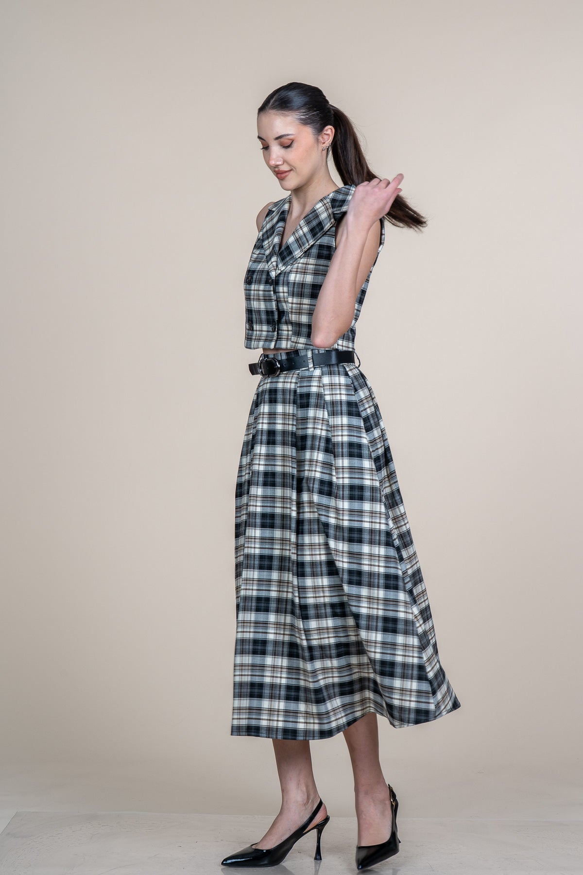 WYAT SİYAH YELEK ETEK İKİLİ TAKIM