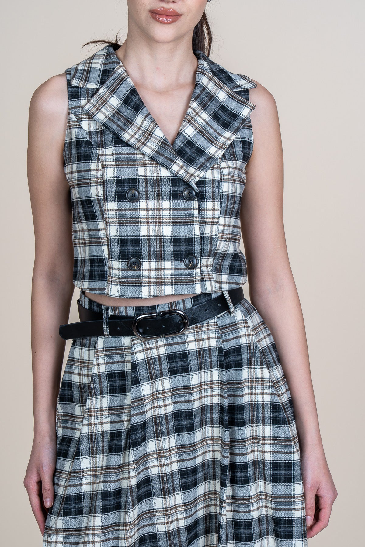 WYAT SİYAH YELEK ETEK İKİLİ TAKIM