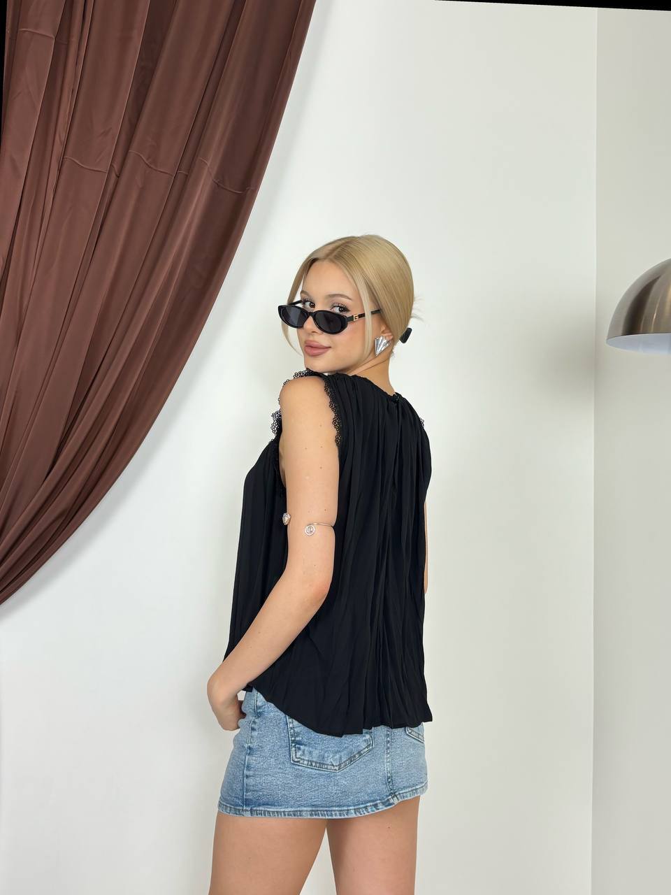 ADRIANNA BLUZ - SİYAH