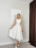 ALICE UZUN ELBİSE - BEYAZ
