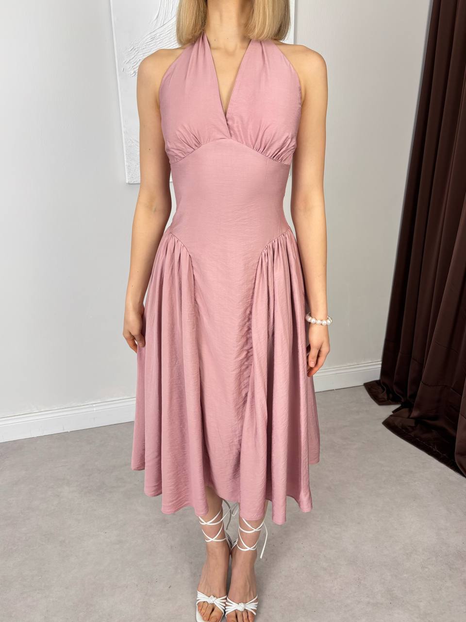 ALICE UZUN ELBİSE - PEMBE
