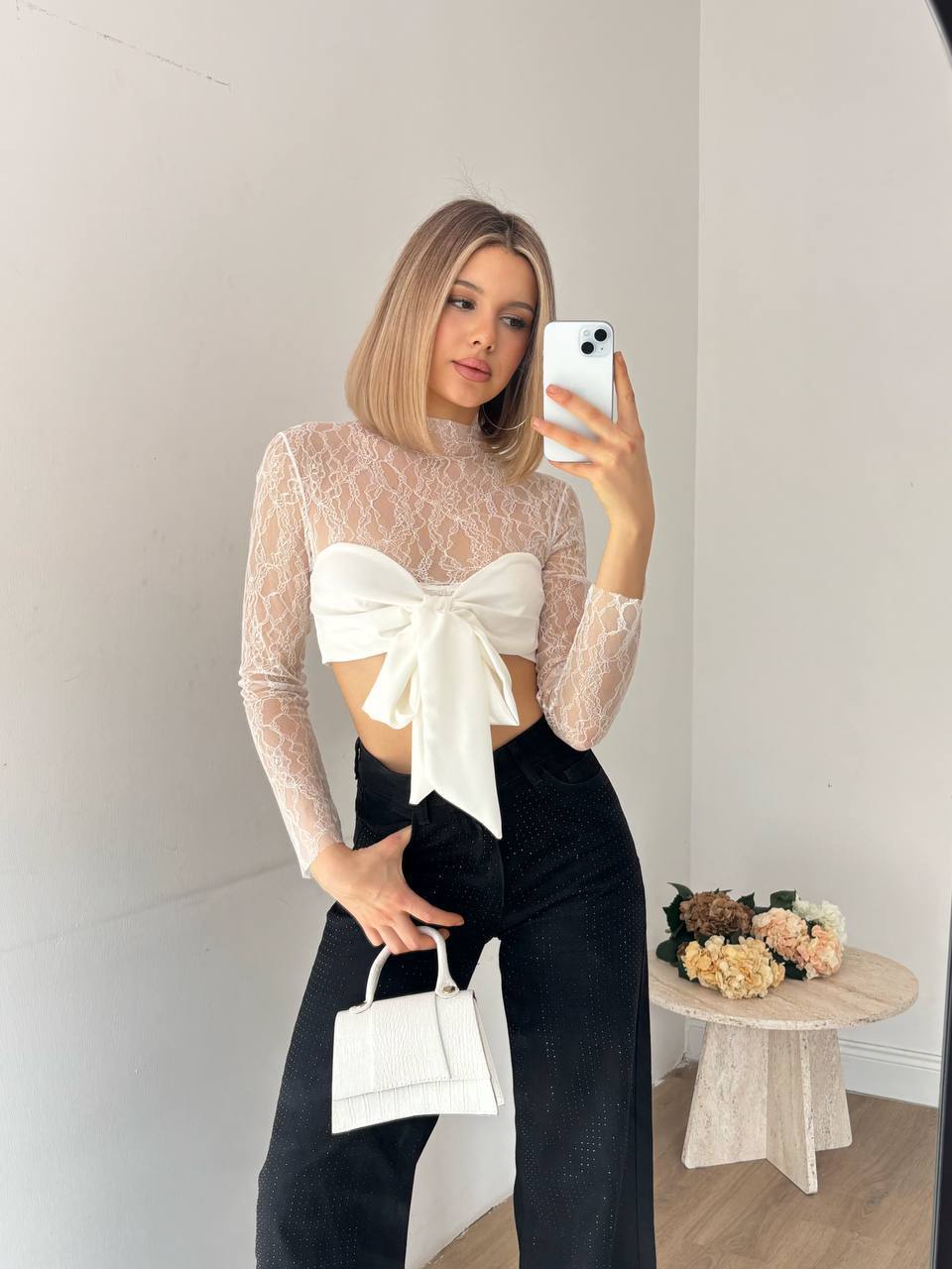ALENA BLUZ - BEYAZ