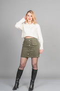 ADRIANA MİNİ ETEK - HAKİ