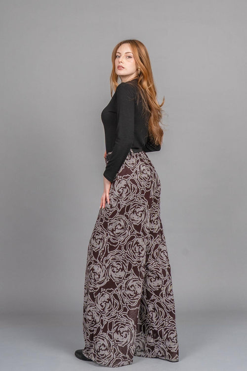 BELEN BOL PANTOLON - KAHVE