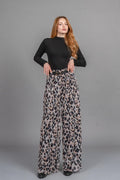 BELEN BOL PANTOLON - SİYAH-TAŞ