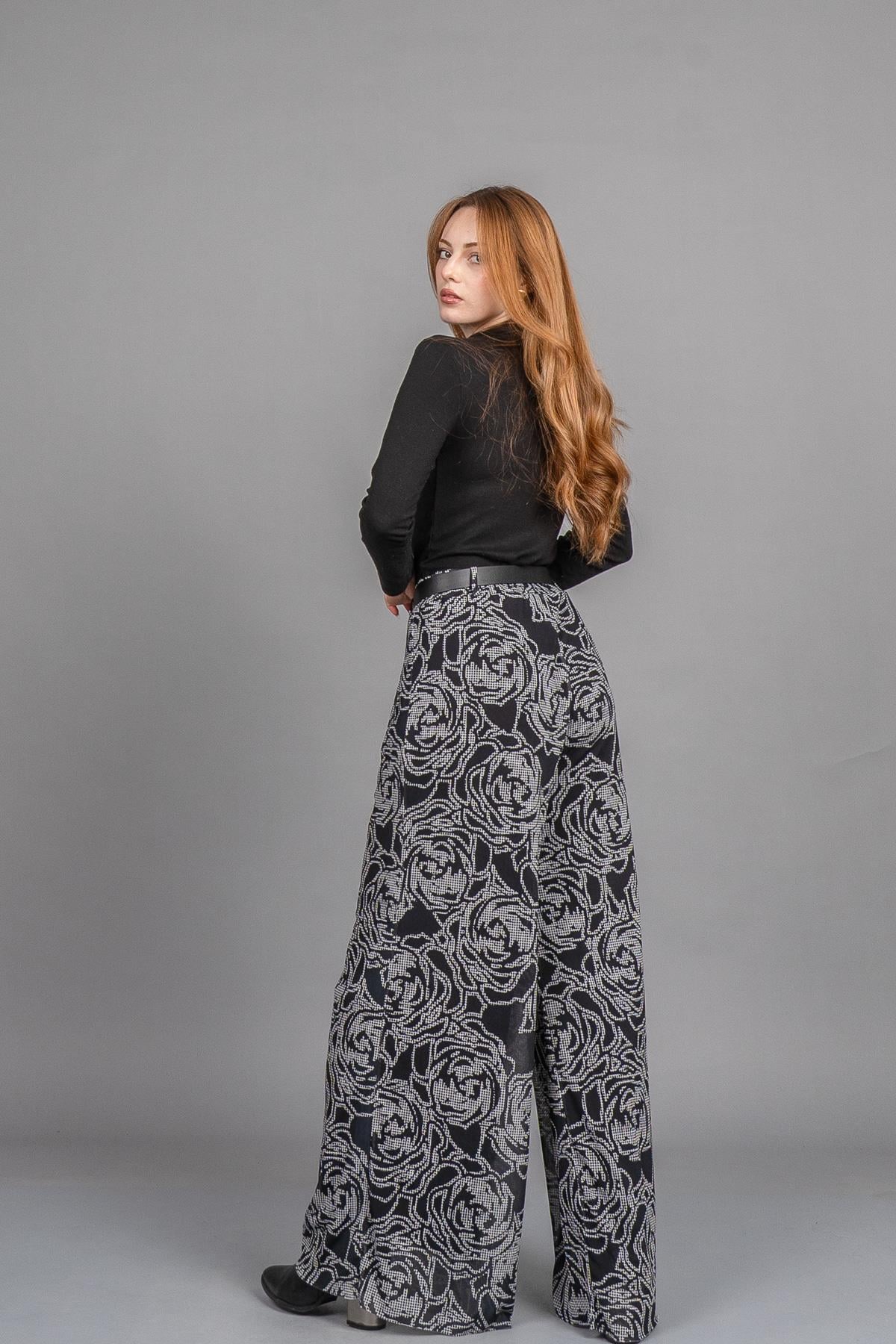 BELEN BOL PANTOLON - SIYAH