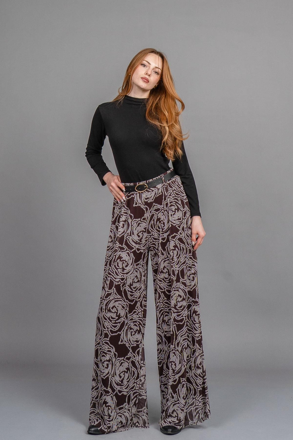BELEN BOL PANTOLON - KAHVE