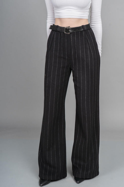 BETHANY DÜZ PAÇA PANTOLON - SIYAH