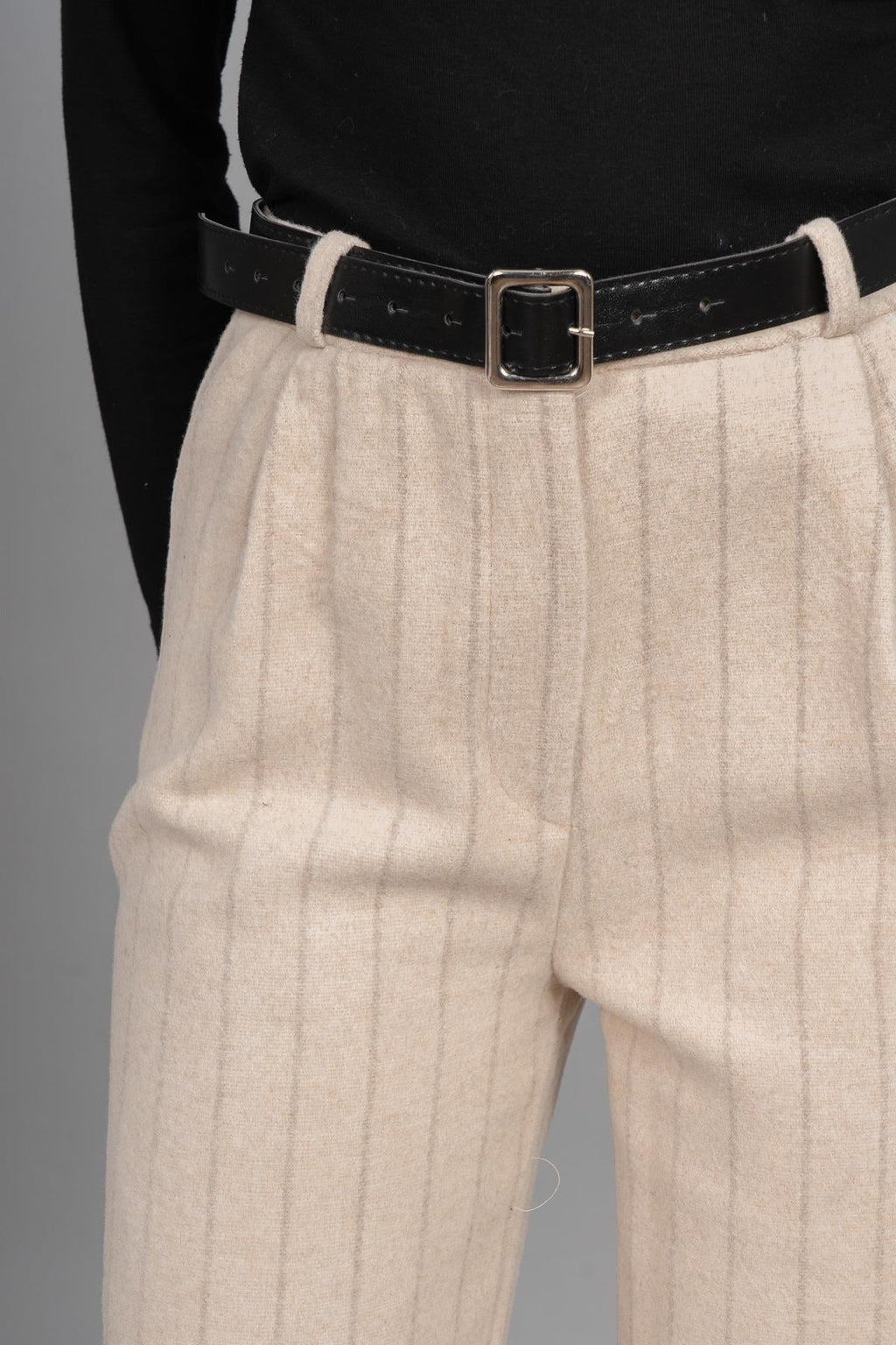 BETHANY DÜZ PAÇA PANTOLON - KOYU TAŞ