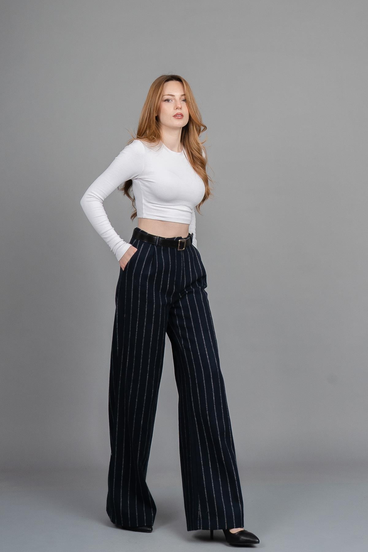BETHANY DÜZ PAÇA PANTOLON - LACI