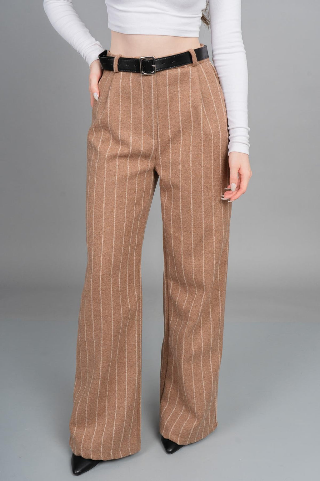 BETHANY DÜZ PAÇA PANTOLON - TABA