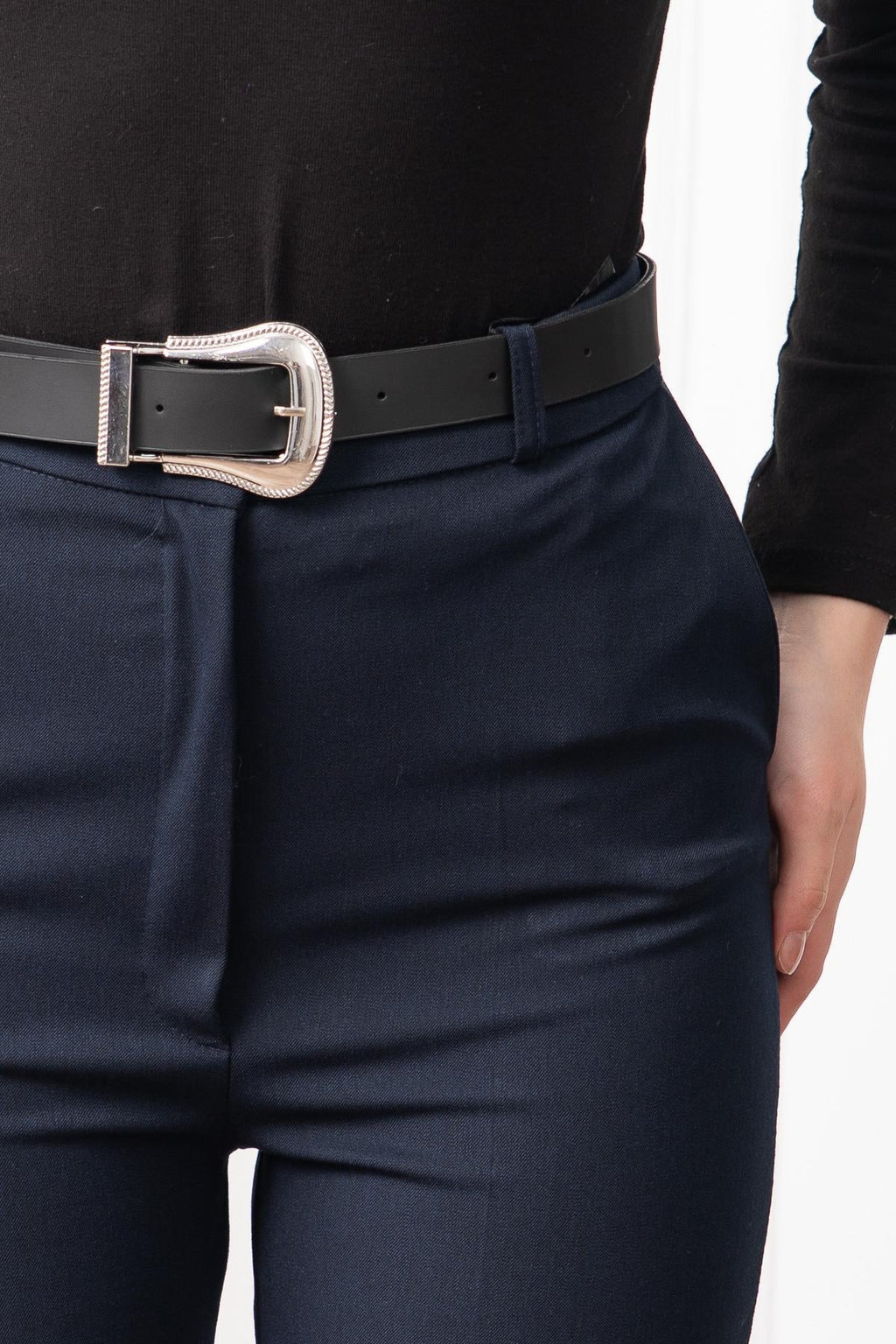Boru Paça Kemerli Smart Pantolon 3989 - LACI
