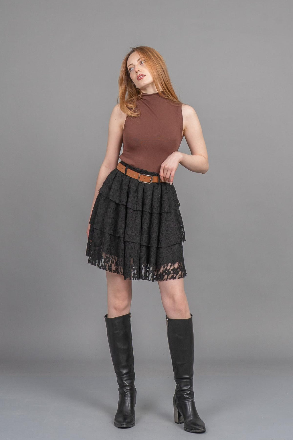 BRITTNEY MİNİ TÜL ETEK - SIYAH