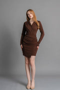 BROOKE ELBİSE - KAHVE