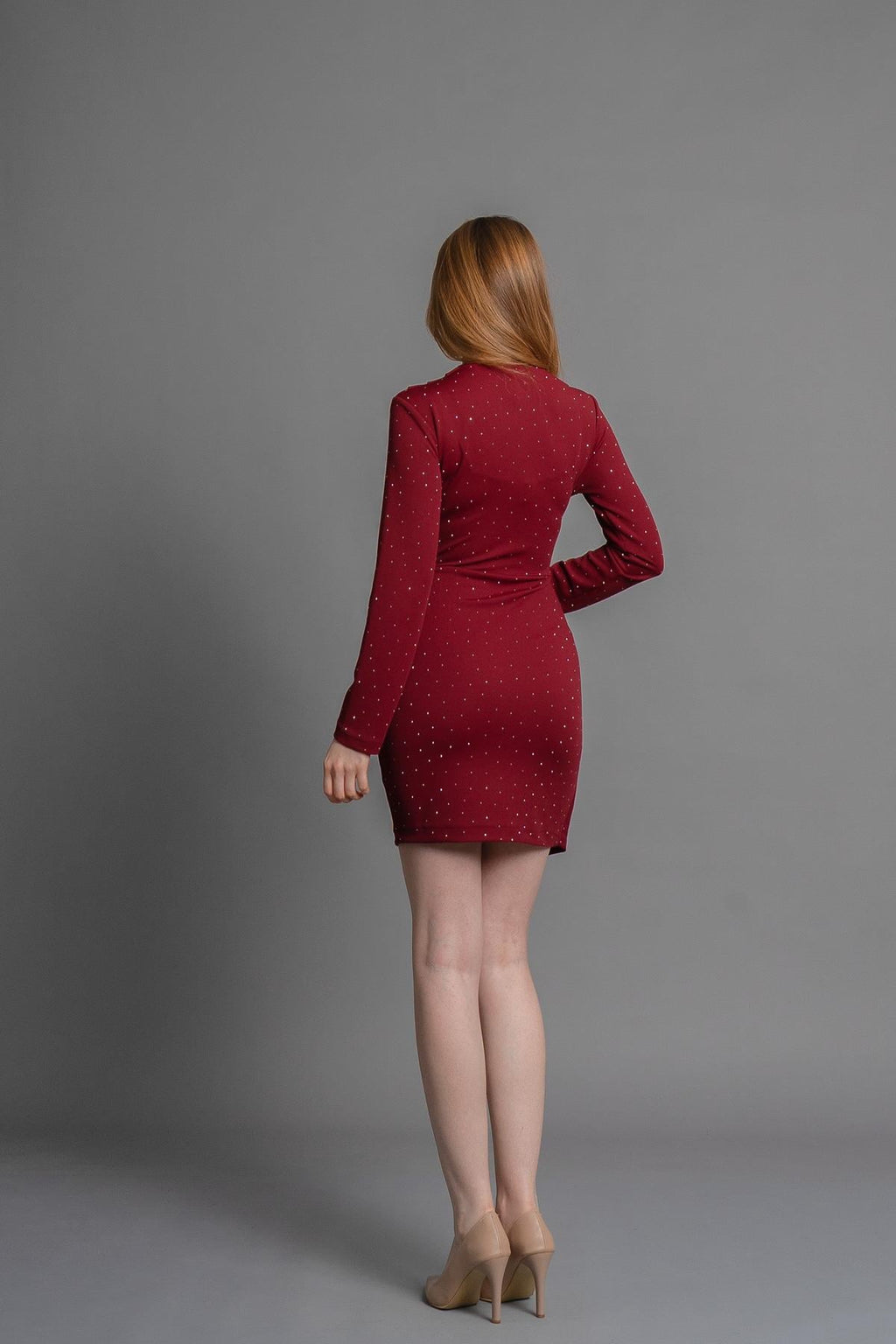 BROOKE ELBİSE - BORDO