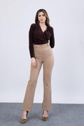 Cepsiz İspanyol Paça Kumaş Pantolon 30088 - CAMEL