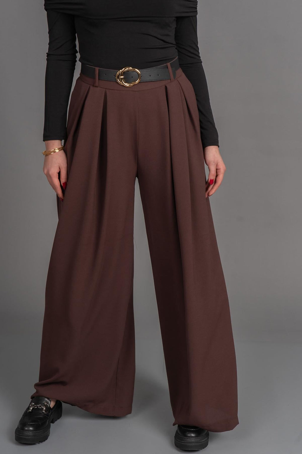 CHERIS PANTOLON - KAHVE
