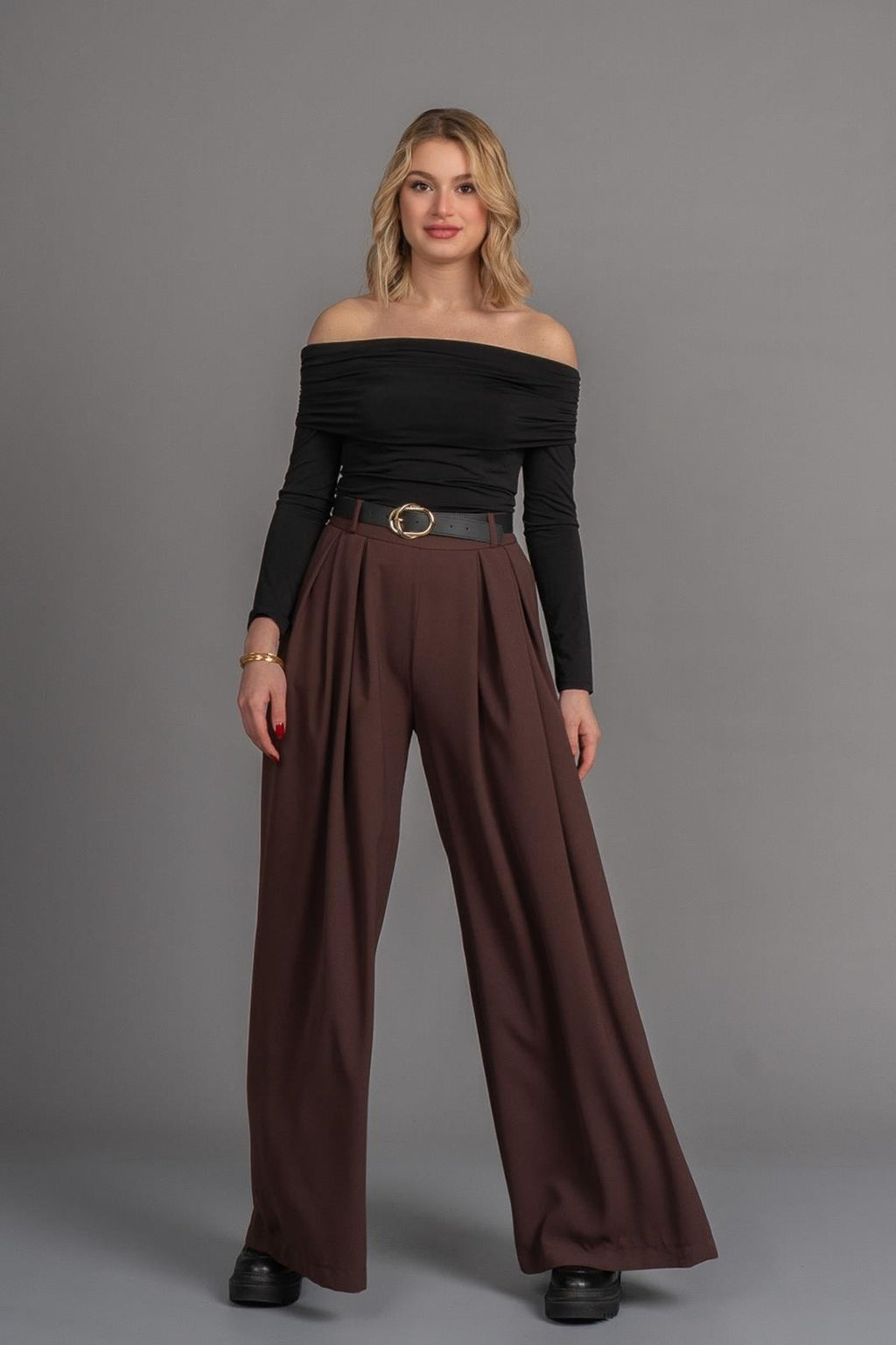 CHERIS PANTOLON - KAHVE
