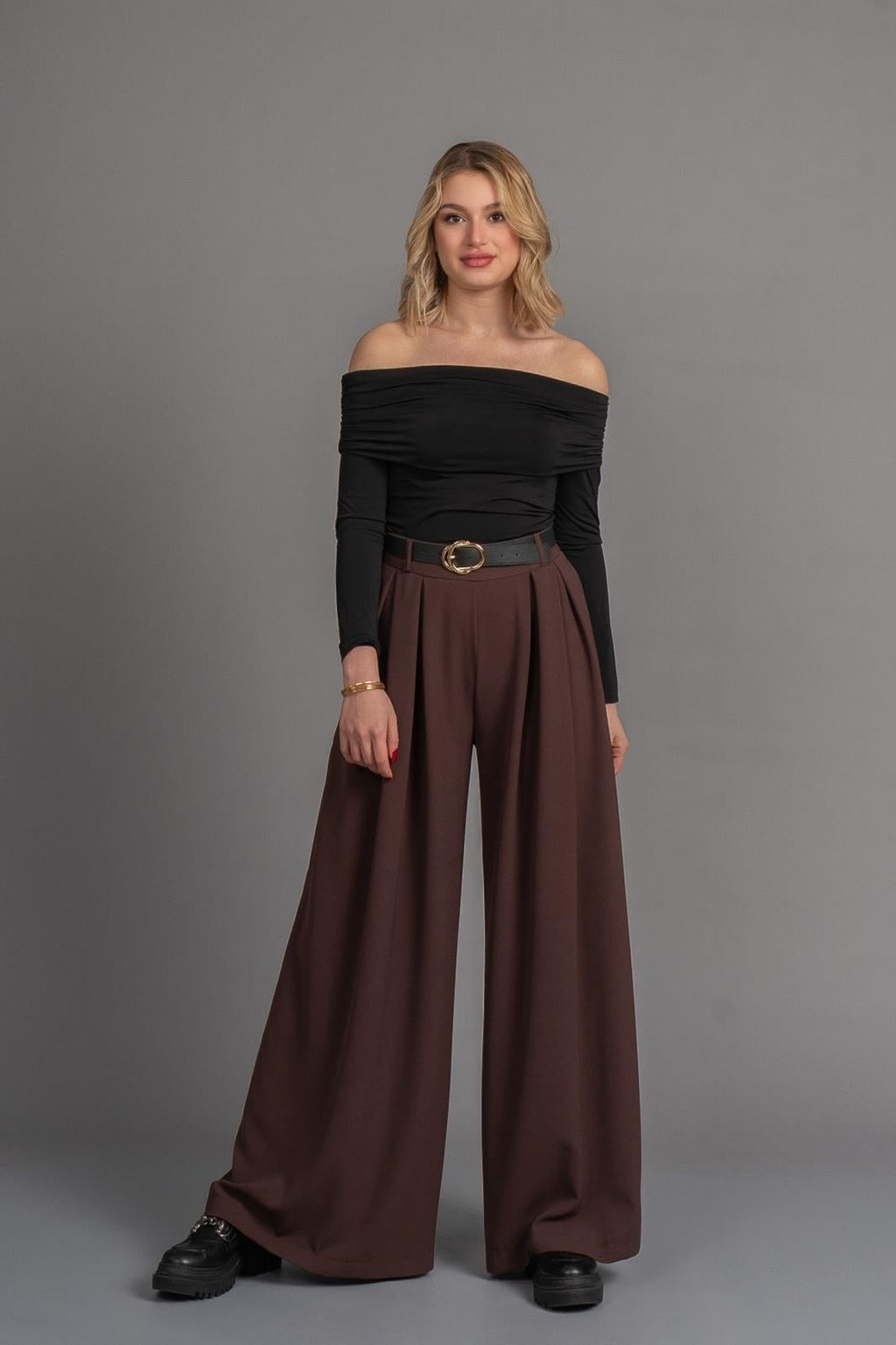 CHERIS PANTOLON - KAHVE