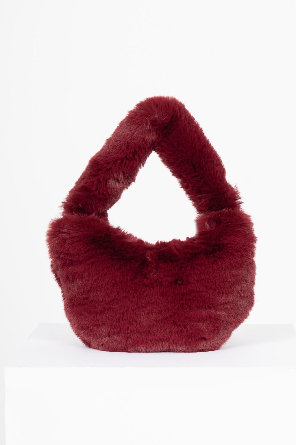 CLEO PELUŞ ÇANTA - BORDO