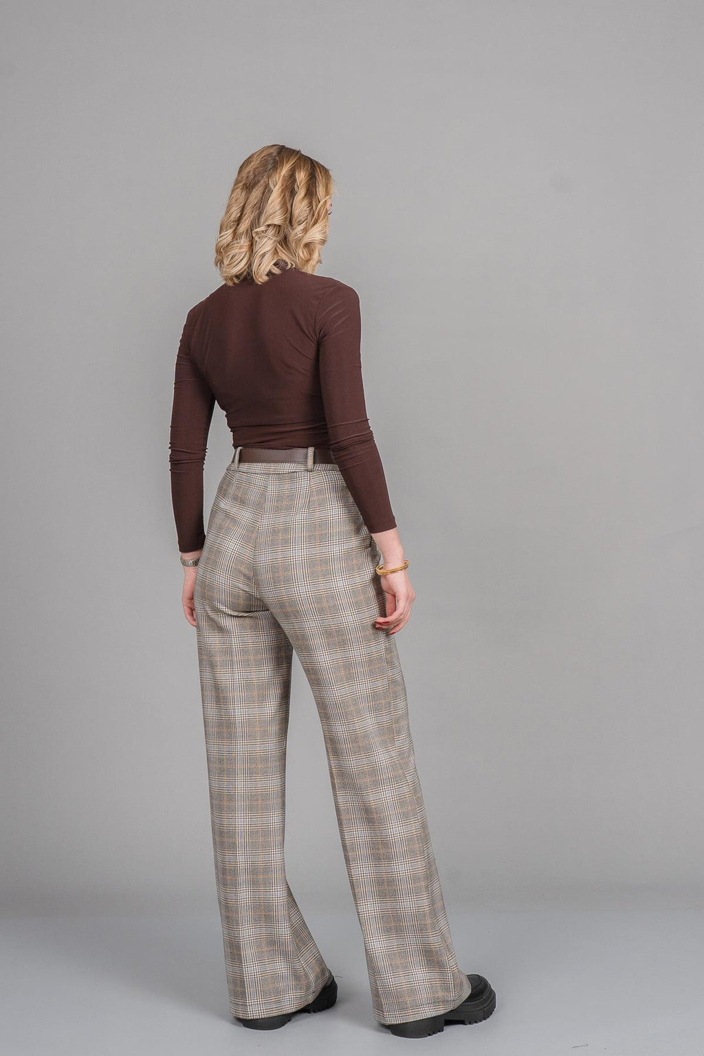 DIANE PÖTİKARE PANTOLON - EKOSE - KARELİ