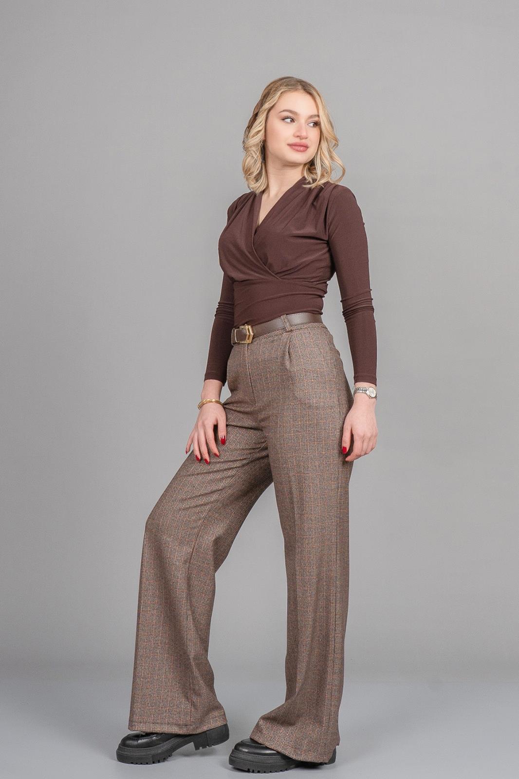 DIANE PÖTİKARE PANTOLON - EKOSE - KARELİ