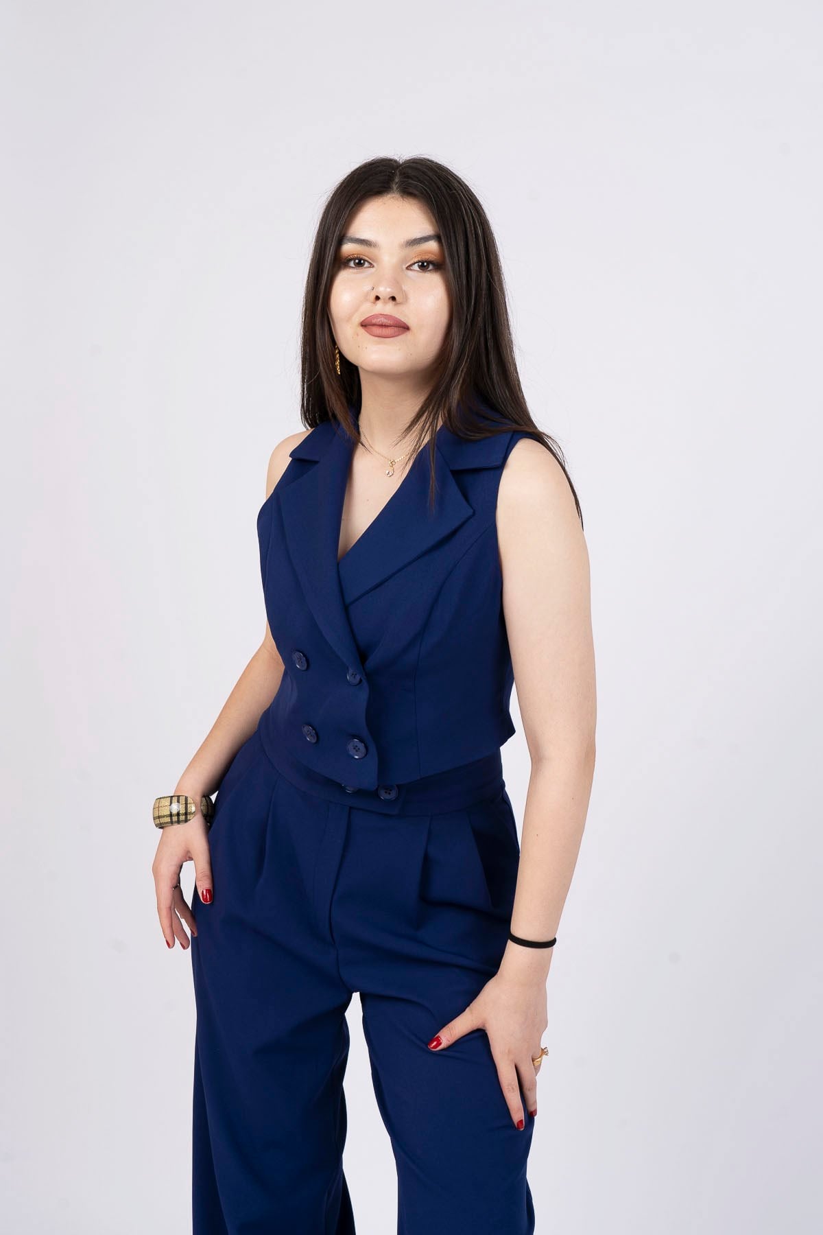 EMERY YELEK PANTOLON İKİLİ TAKIM - LACİVERT