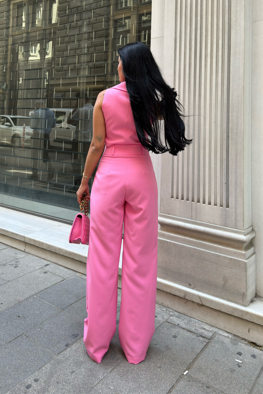 EMERY YELEK PANTOLON İKİLİ TAKIM - PEMBE