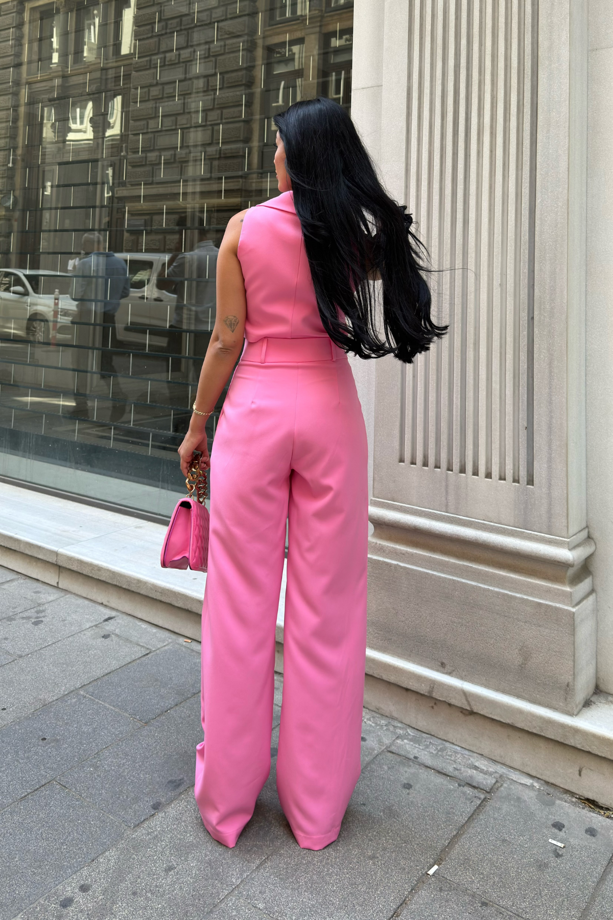 EMERY YELEK PANTOLON İKİLİ TAKIM - PEMBE