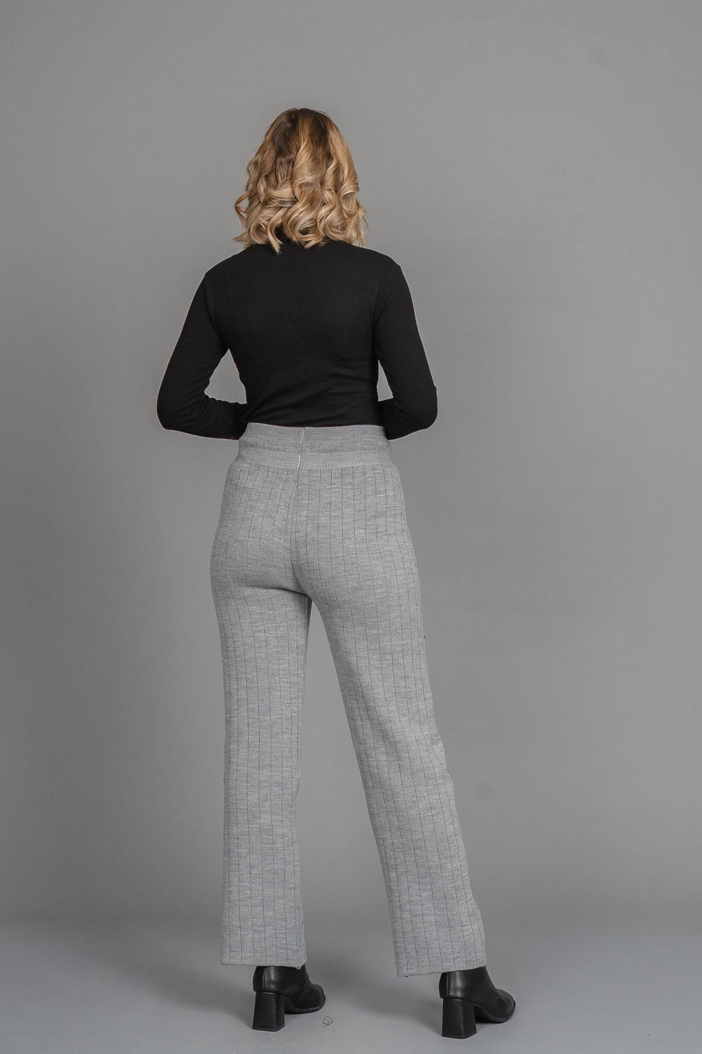 GWEN TRİKO PANTOLON - GRI MELANJ