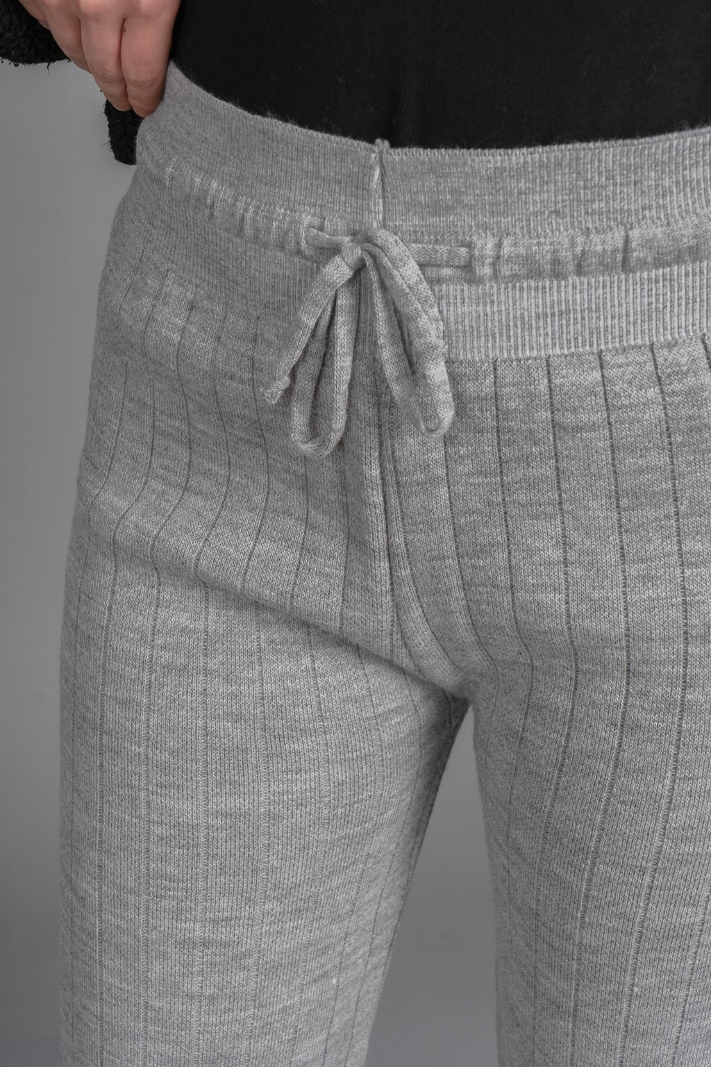 GWEN TRİKO PANTOLON - GRI MELANJ