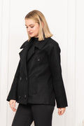 LUNA OVERSIZE KAŞE CEKET - SIYAH