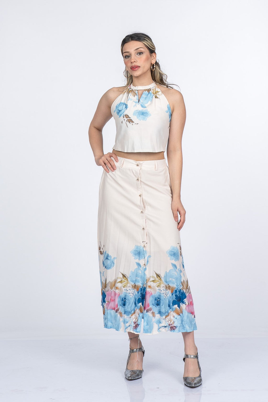MARIANNA BLUZ ETEK İKİLİ TAKIM - MAVİ
