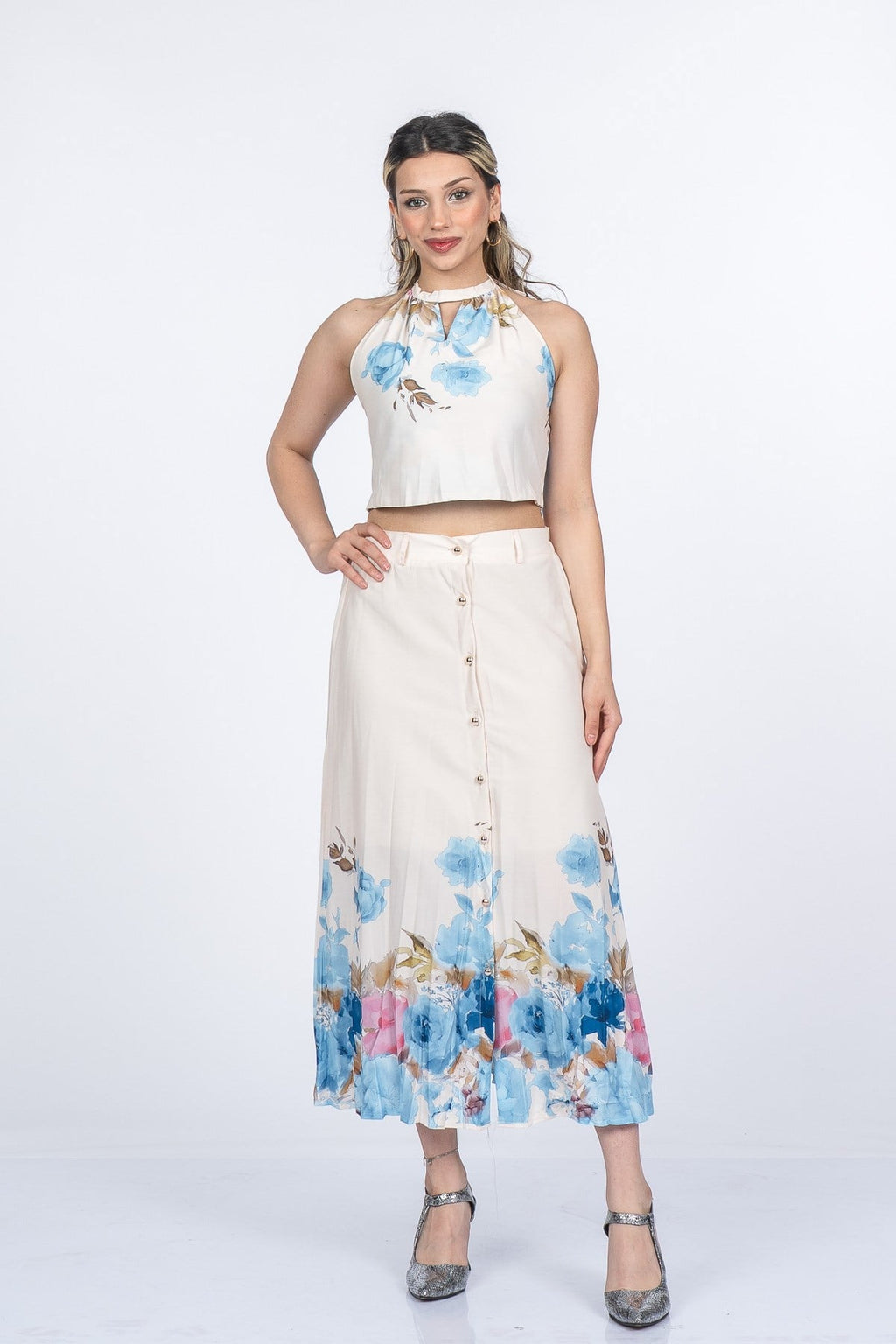 MARIANNA BLUZ ETEK İKİLİ TAKIM - MAVİ
