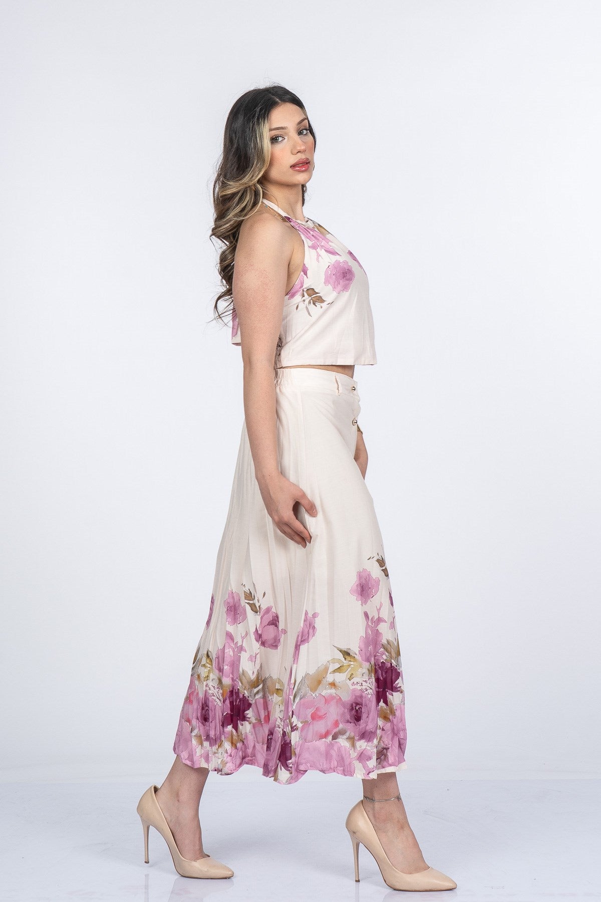 MARIANNA BLUZ ETEK İKİLİ TAKIM - PEMBE