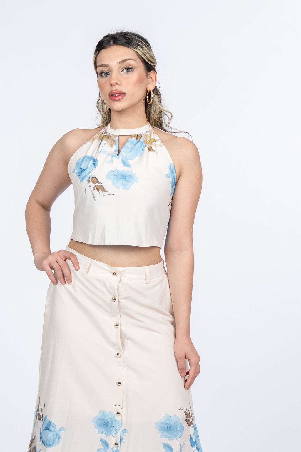 MARIANNA BLUZ ETEK İKİLİ TAKIM - MAVİ