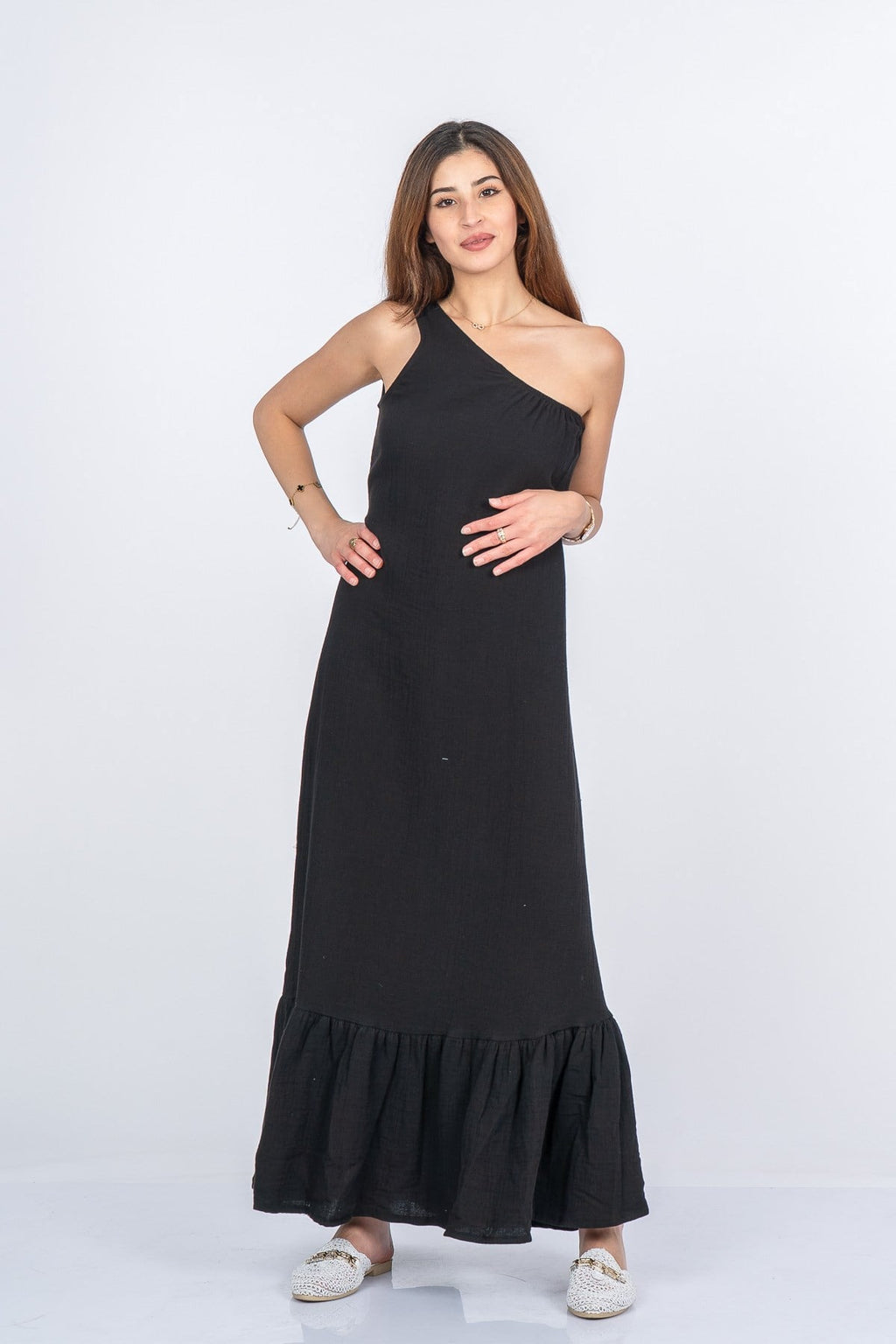MARINA UZUN ELBİSE - SIYAH