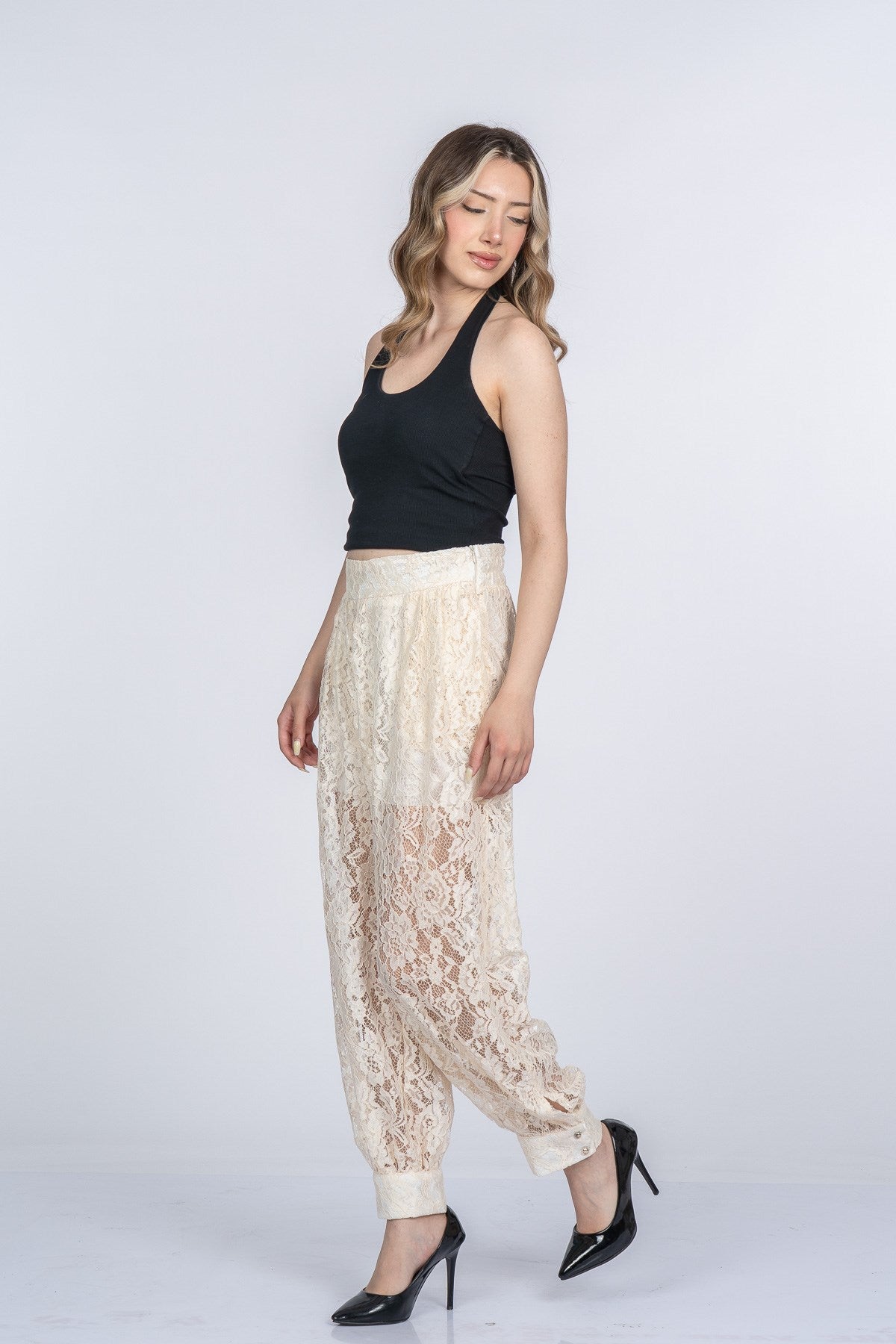 MARY TÜL PANTOLON - BEJ