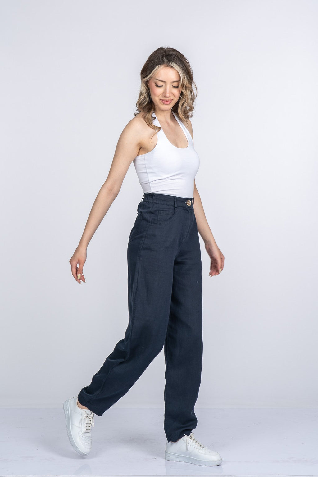 MARYAM KETEN PANTOLON - LACI