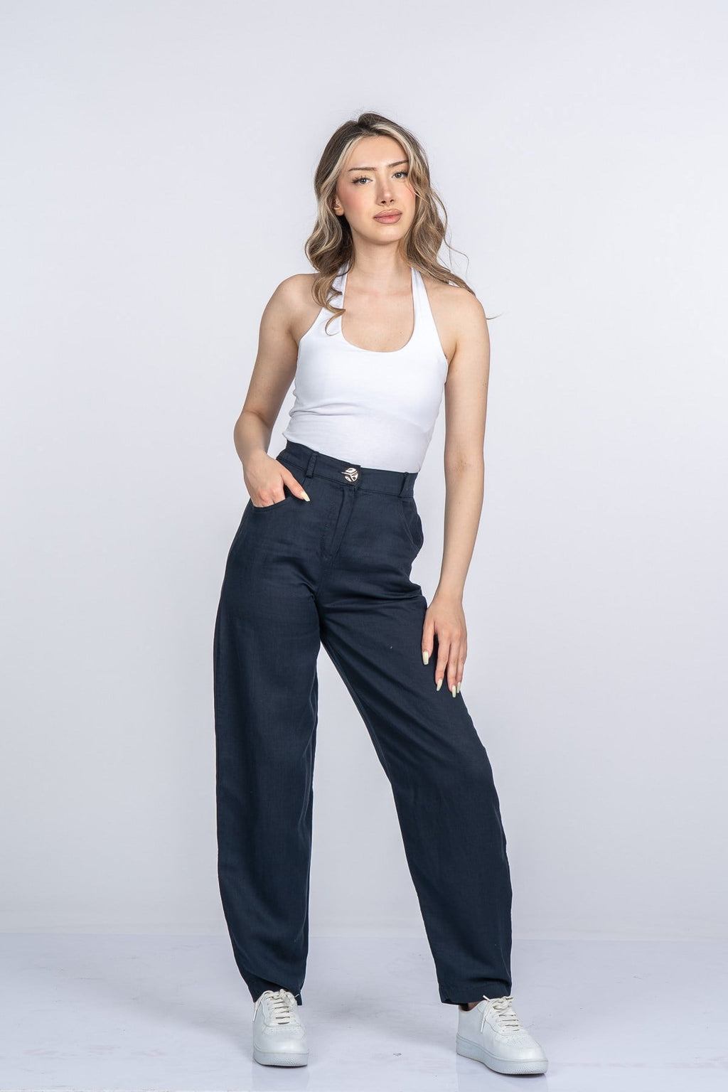 MARYAM KETEN PANTOLON - LACI