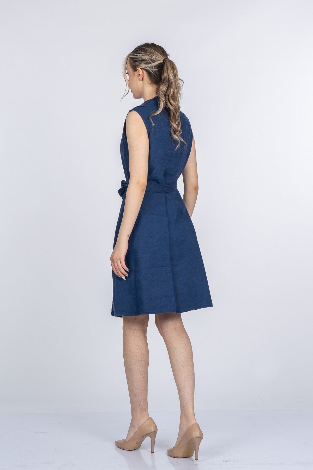 MEGHAN KETEN ELBİSE - LACI