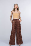 MEREDITH SATEN PANTOLON - KAHVE