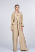 MICAH BLUZ PANTOLON İKİLİ TAKIM - CAMEL