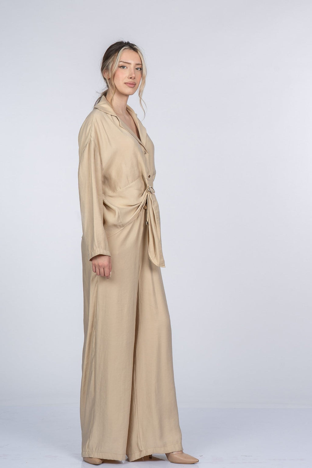 MICAH BLUZ PANTOLON İKİLİ TAKIM - CAMEL