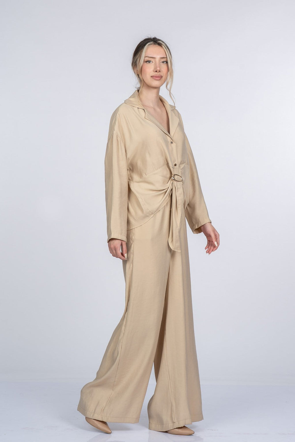 MICAH BLUZ PANTOLON İKİLİ TAKIM - CAMEL
