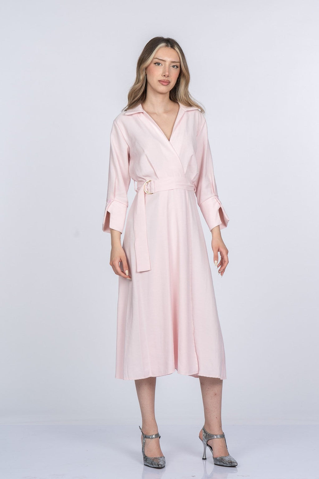 MIKAYLA UZUN ELBİSE - PEMBE