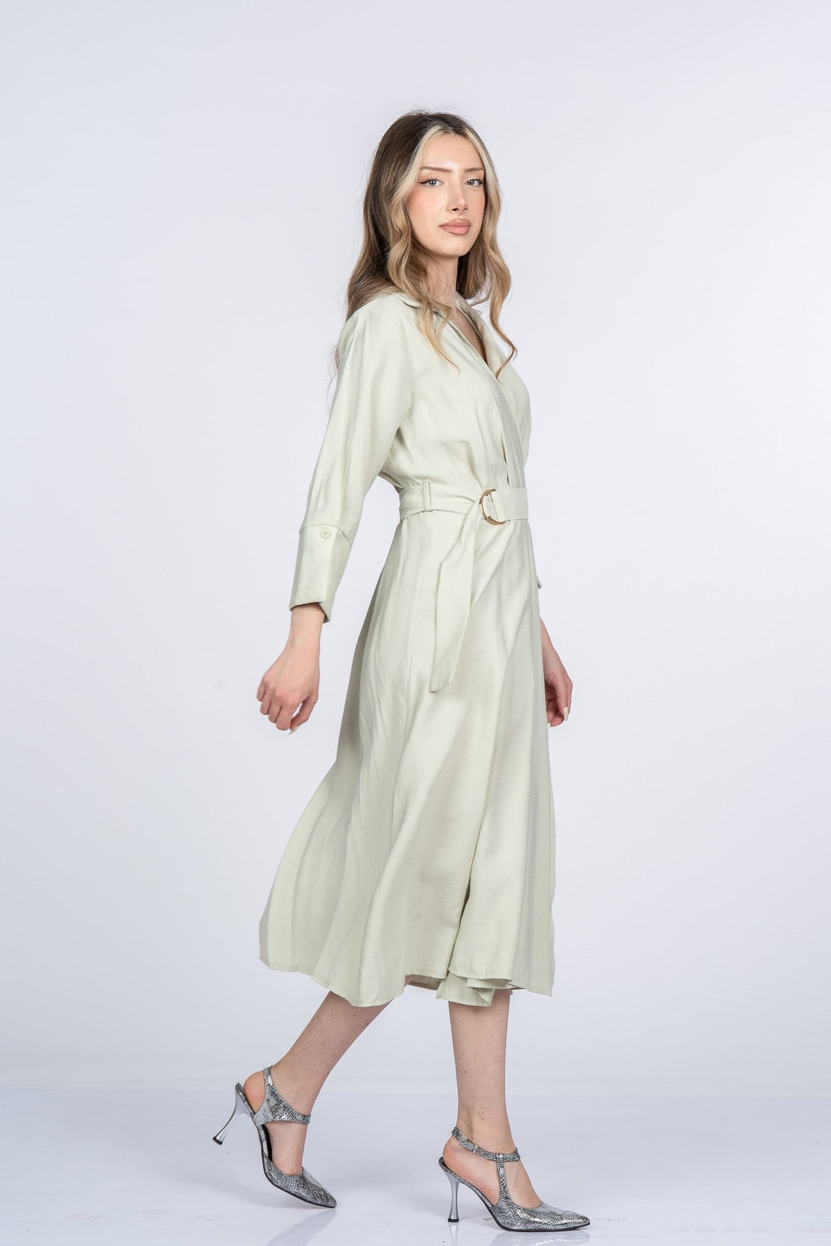 MIKAYLA UZUN ELBİSE - MINT