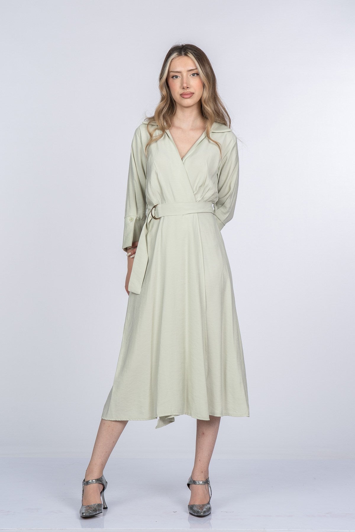 MIKAYLA UZUN ELBİSE - MINT