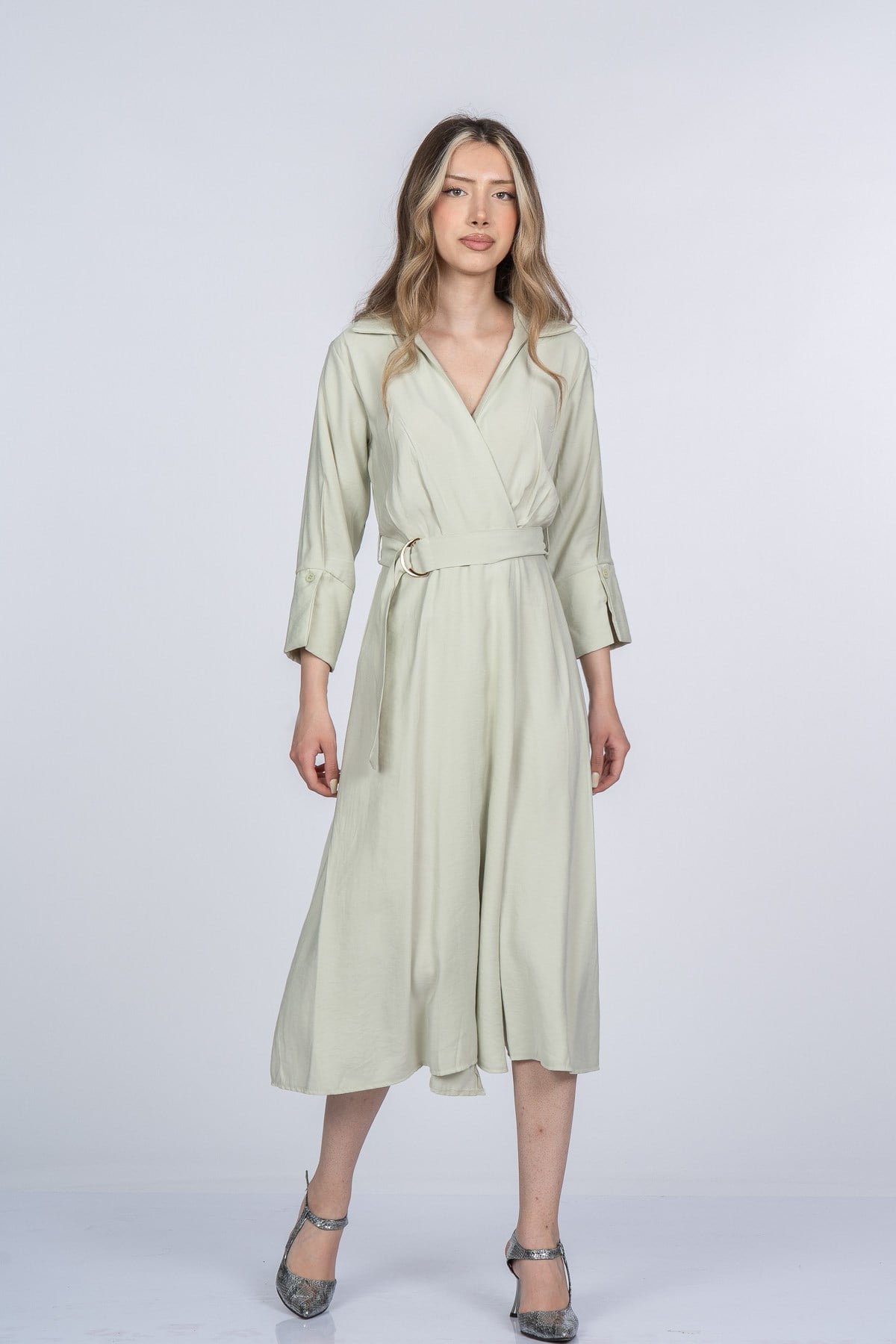 MIKAYLA UZUN ELBİSE - MINT